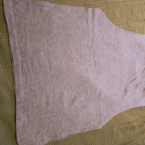 Pink Woman blouse with cutouts like new, gray