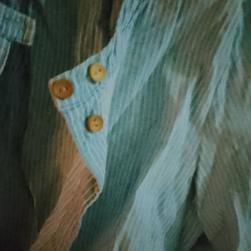 Zizzi striped shirt like new, light blue with white stripes