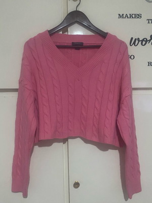 Pink Primark sweater like new, loose fit, size L