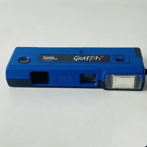Kodak Camera Graffiti vintage 110 film camera with flash used