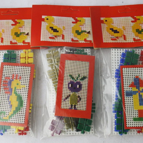 Vintage 70's SIK Greek mosaic puzzles No 30 sealed, set of 3