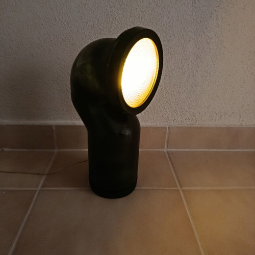 Handmade table lamp with unique lighting and 1m cable