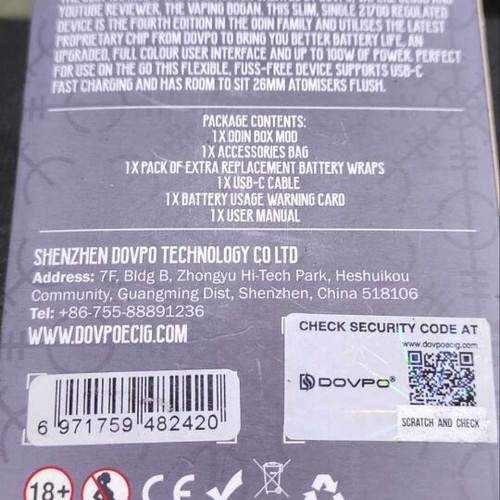 Dovpo Box Odin 100W used, matte black