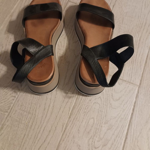 Tsakiris Mallas platform sandals, size 38, black