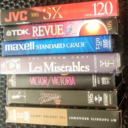TheDream Cast musical VHS tapes used, collection of 7 rare musicals