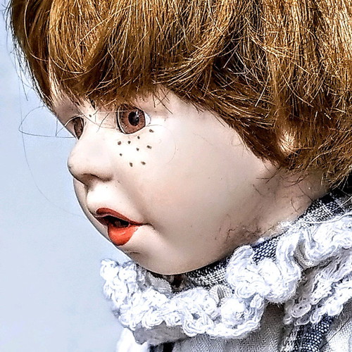 Porcelain doll boy vintage used