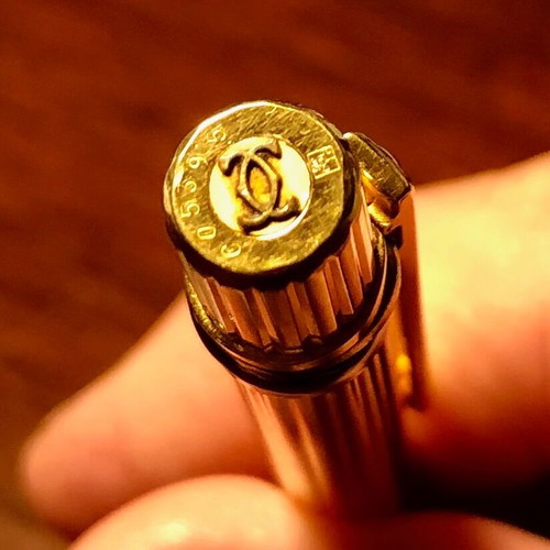 Les Must de Cartier gold-plated ballpoint pen like new