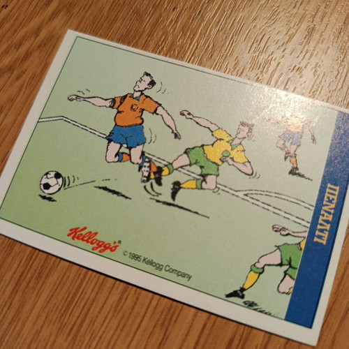 Kellogg's Football Collectible Stickers like new, set of 5