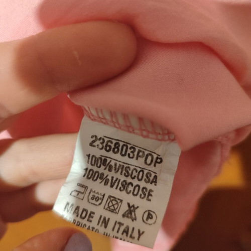 Celestino pink sleeveless blouse like new with ruffles
