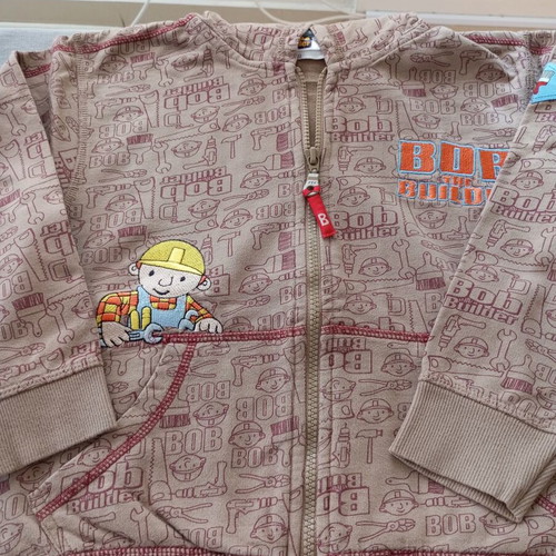 Bob the Builder boys' set size 122, polo shirt and hoodie jacket