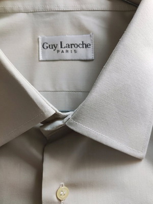 Αντρικό βαμβακερό πουκάμισο Guy Laroche Paris 4XL σαν καινούργιο, μπεζ