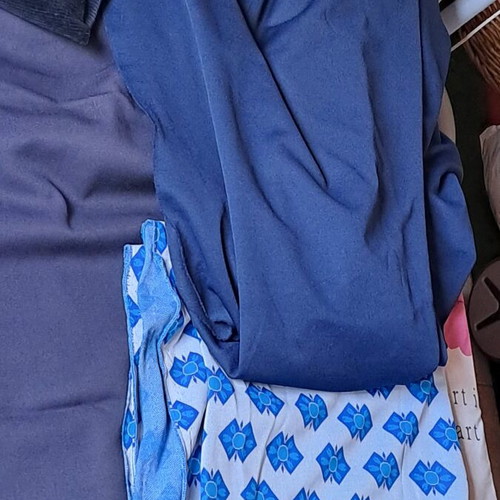Various fabrics used, pack