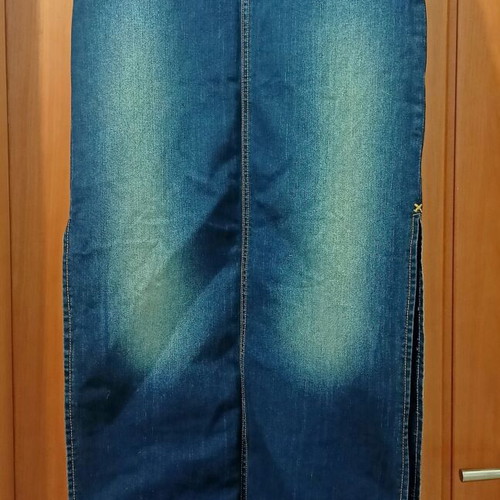 Lee Cooper Women's Side Slit Maxi Denim Skirt new, size S, blue
