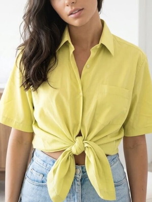 Venti lime shirt short sleeve like new, size L