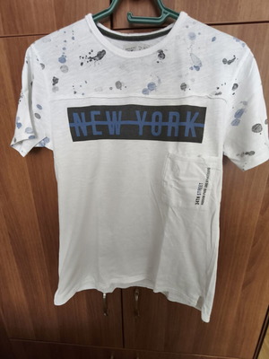 Zara boys t-shirt used, size 140 cm, white