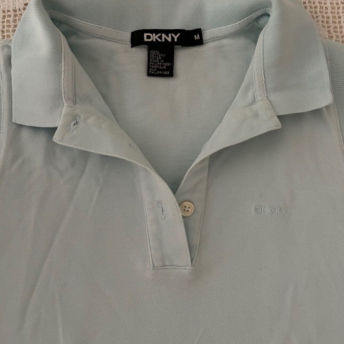 DKNY M women's blouse in sky blue, used!