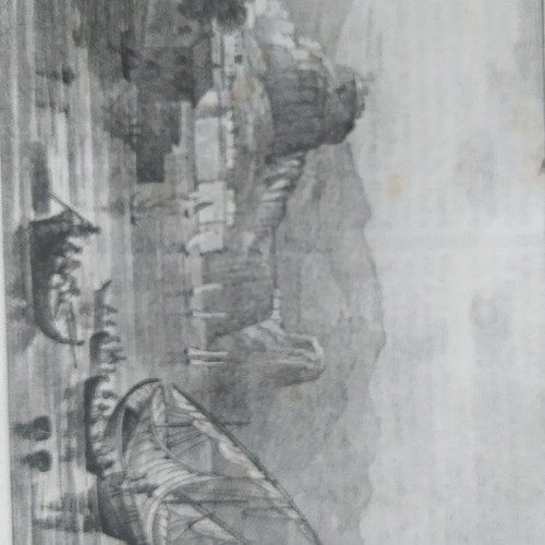 Λιθογραφία Κέρκυρα 1840 μεταχειρισμένη, αυθεντική