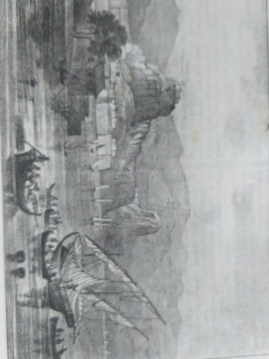 Λιθογραφία Κέρκυρα 1840 μεταχειρισμένη, αυθεντική