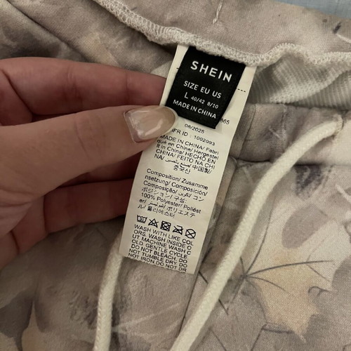 Baggy pants like new, gray and beige, size L