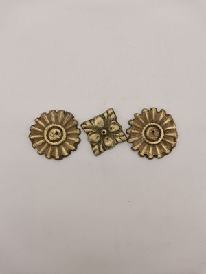 Brass daisies used, vintage 1920 era
