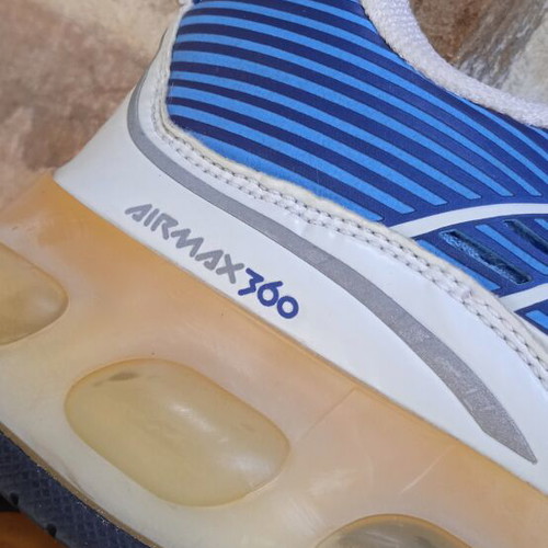 Nike Air Max360 sneakers used, blue, size 40