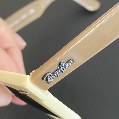 Ray-Ban RB2140 Wayfarer sunglasses, cream and brown