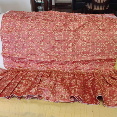 Quilt for double bed satin fabric, like new, 2.20x1.40m