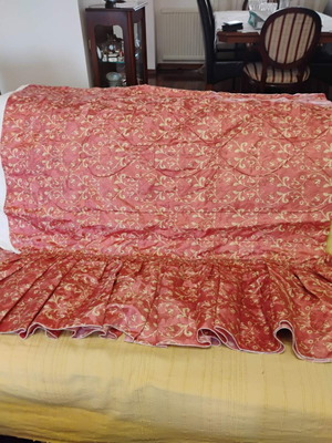 Quilt for double bed satin fabric, like new, 2.20x1.40m