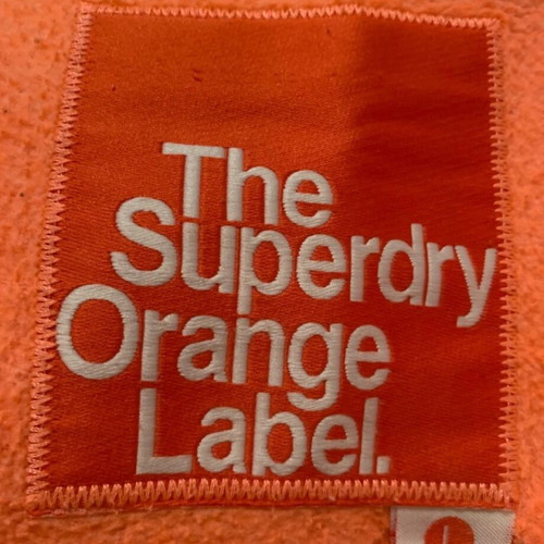 Superdry φούτερ ζακέτα με κουκούλα γυναικεία μεταχειρισμένη πορτοκαλί large