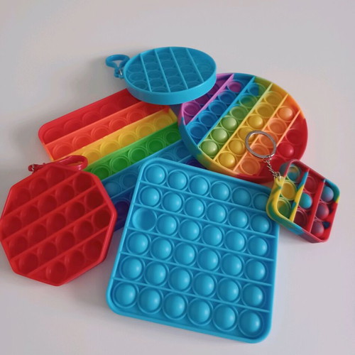 Pop it stress relief toys new, pack of 6 pieces
