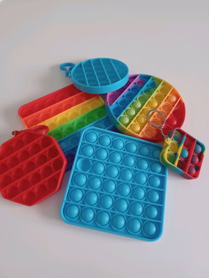 Pop it stress relief toys new, pack of 6 pieces