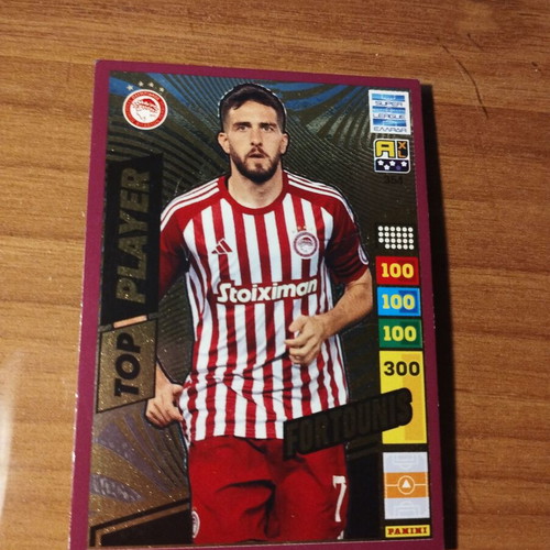 Panini Super League Fortounis Top Player purple like new