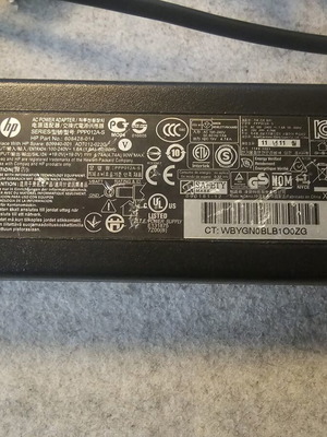 HP laptop charger used, tested and functional