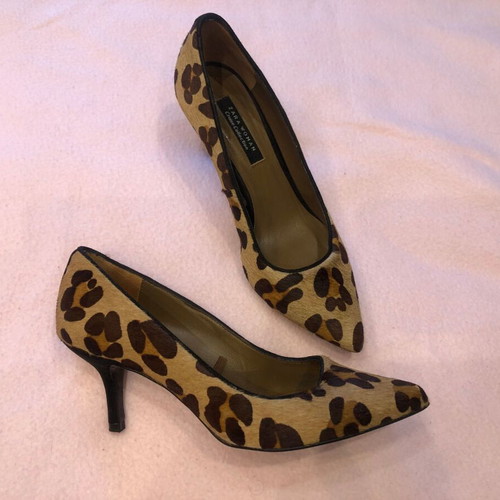 Zara leather animal print pony hair pumps Cruise Collection size 37 like new