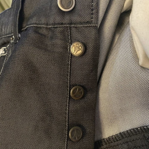 Moschino Jeans men's vintage pants 1990s, size 33, button fly, dark grey black