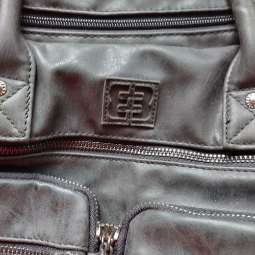 Large Enrico Benetti women's bag like new, dark gray with many pockets