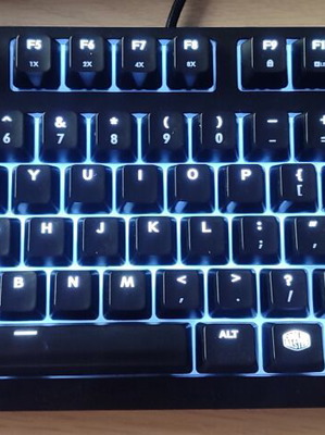CoolerMaster MasterKeys Pro M mechanical keyboard with Cherry MX Brown switches