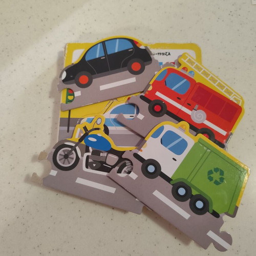 My First Puzzle Books used, sea and city vehicles, set of 2