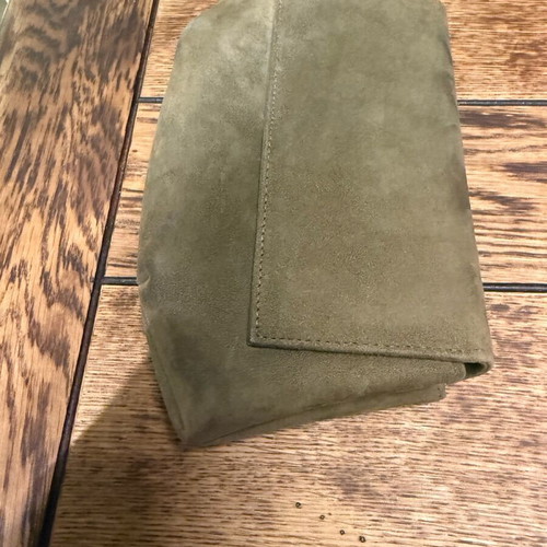 Petridis shoulder bag leather khaki like new without strap