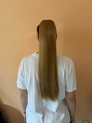 Copper Blonde Hair Extension Ponytail New, 60 cm, 100 g