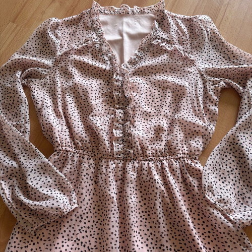 Chiffon dress used, size S/M, pale pink