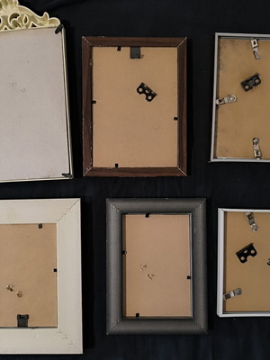 Vintage and modern photo frames set of 6 like new