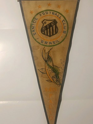 Santos Banner used, authentic collectible