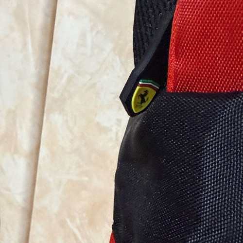 Ferrari backpack with main and secondary compartments, promo Shell