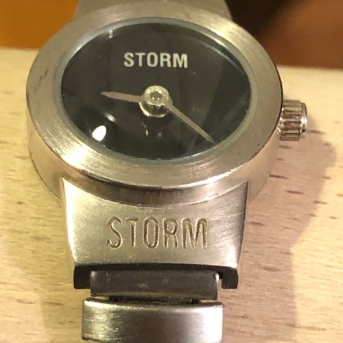 Storm London wristwatch rare mini baby t-bar bubble used
