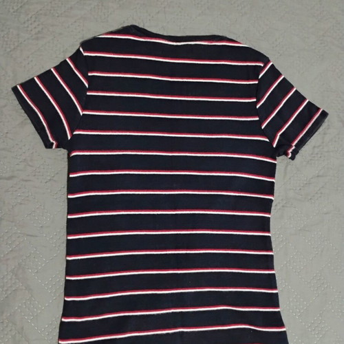 Pull&Bear T-Shirt black with stripes size S like new