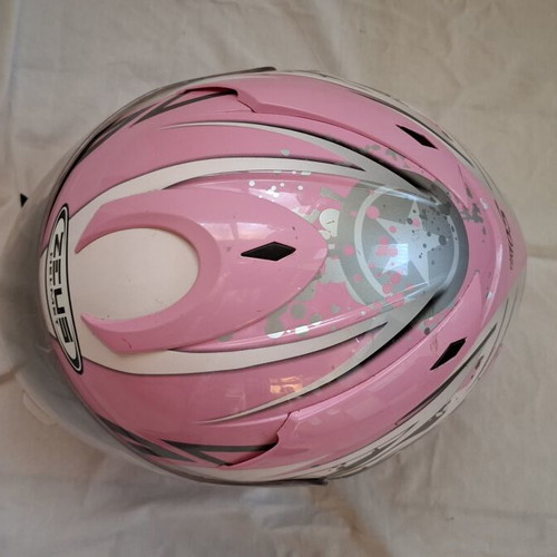 Zeus Full-Face Chaos Edition helmet used, size S, pink white