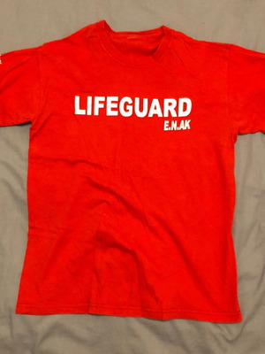 Shirt Lifeguard ENAK size M used, red