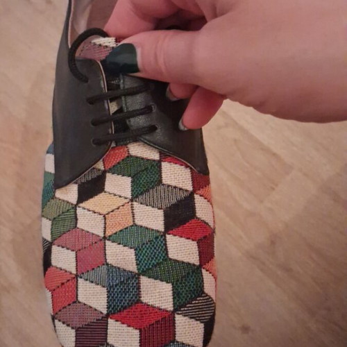 Oxford shoes used, size 40, multicolor
