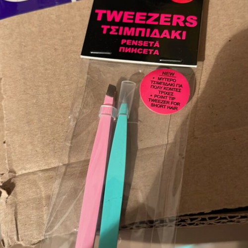 Mini eyebrow tweezers set, 48 pieces